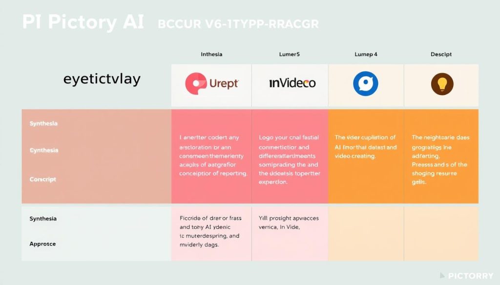 Comparison of Pictory AI with alternative AI video creation tools
