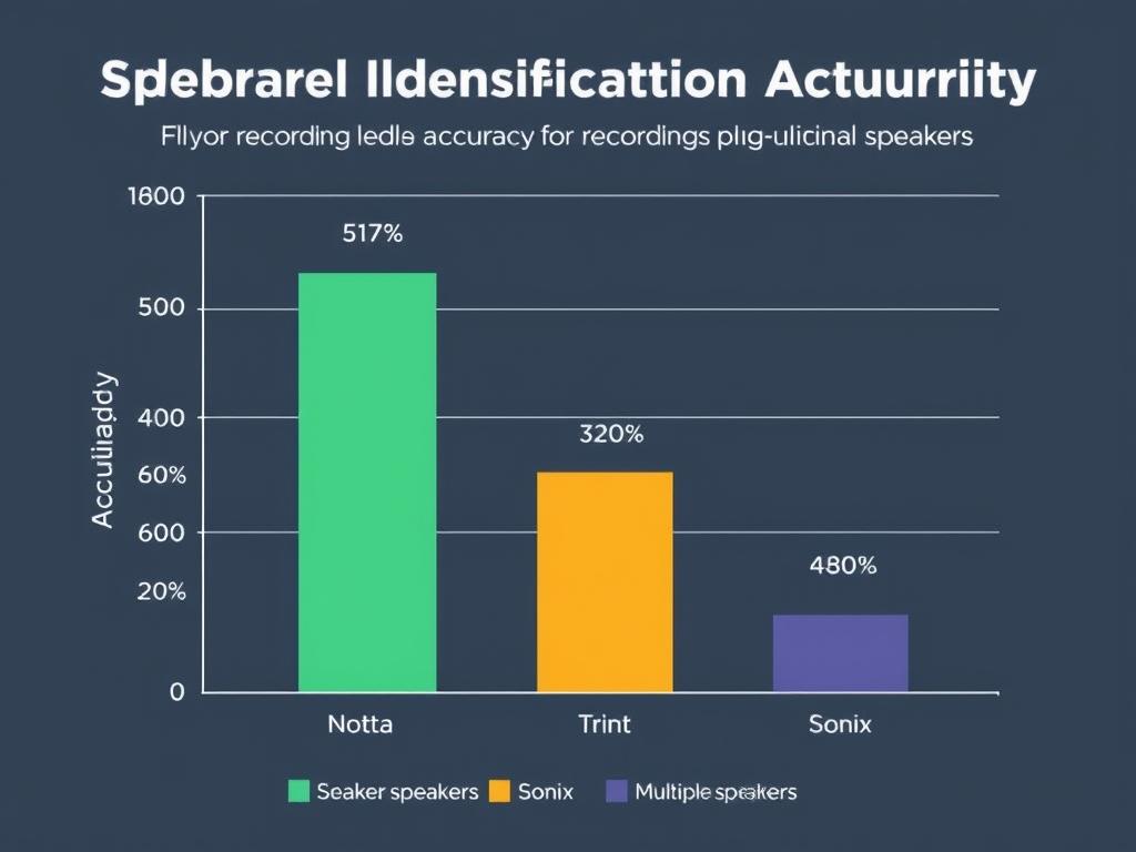 Comparison of speaker identification accuracy with multiple speakers Comparison of speaker identification accuracy with multiple speakers