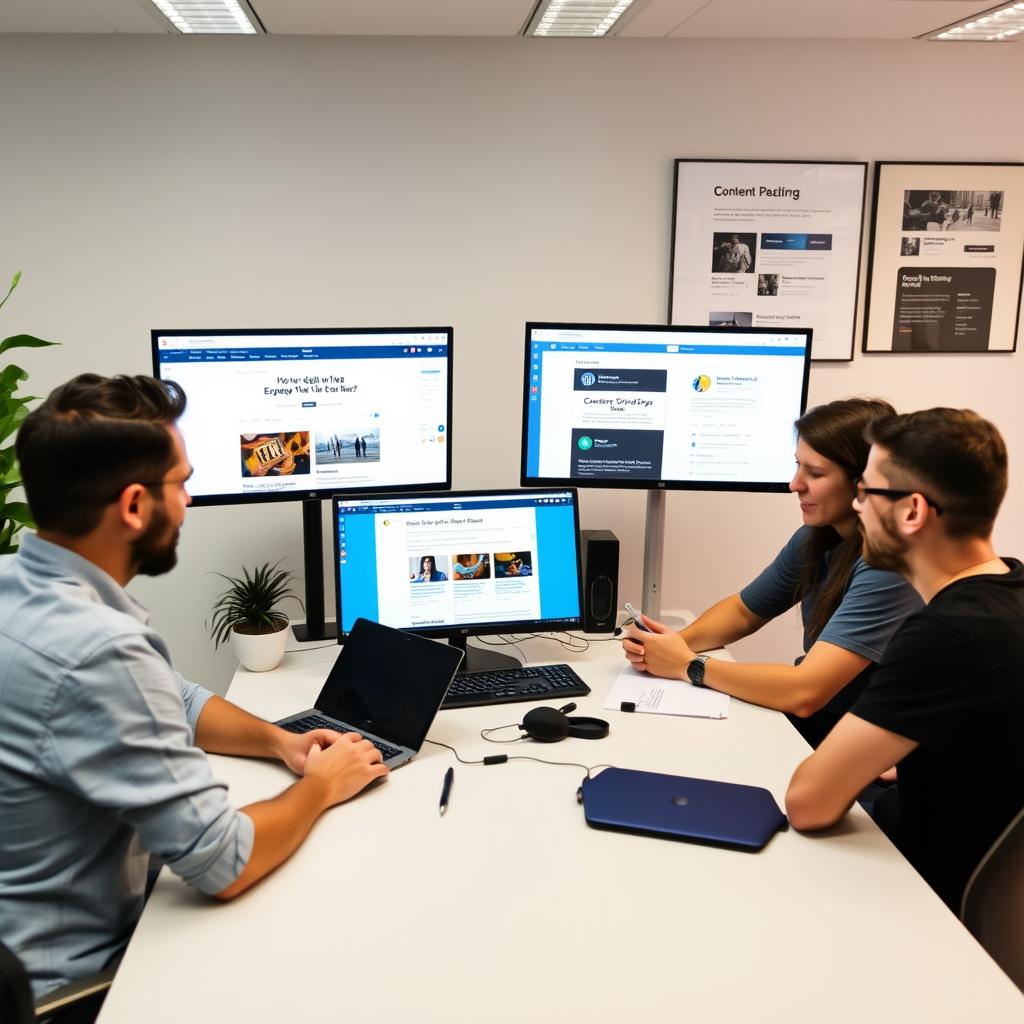 Content agency team using GetGenie for client websites Content agency team using GetGenie for client websites