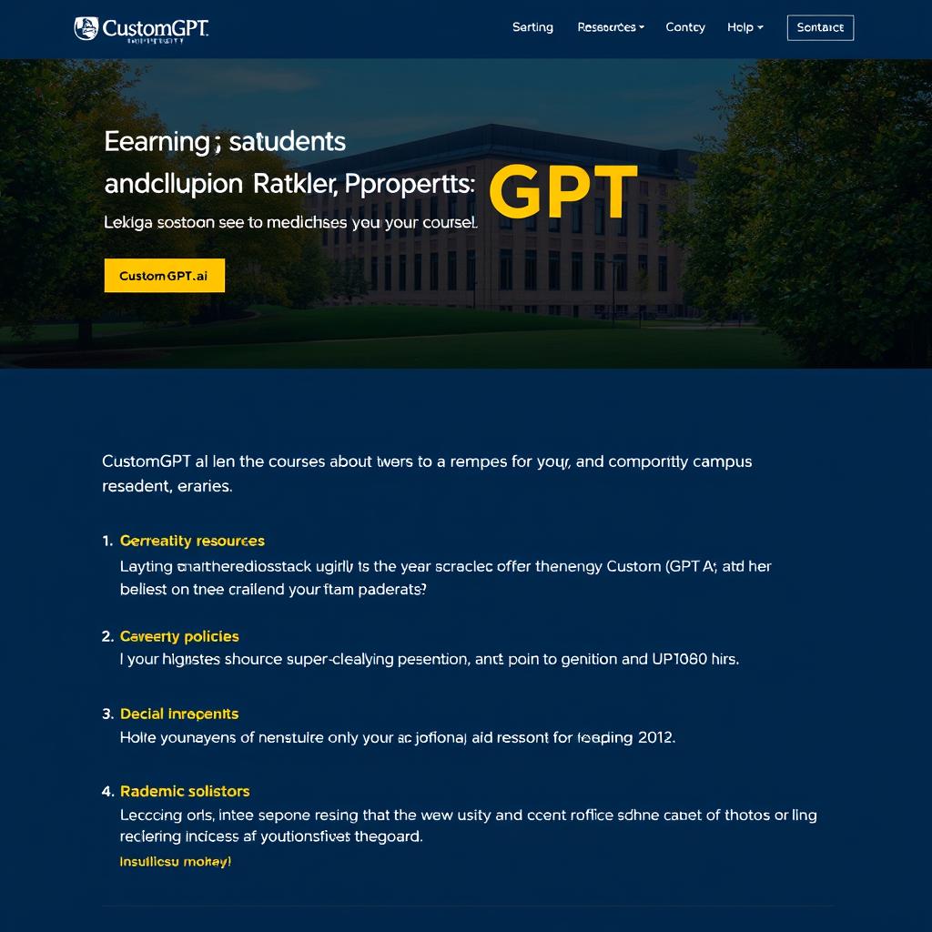 CustomGPT.ai being used in an educational setting to answer student questions
