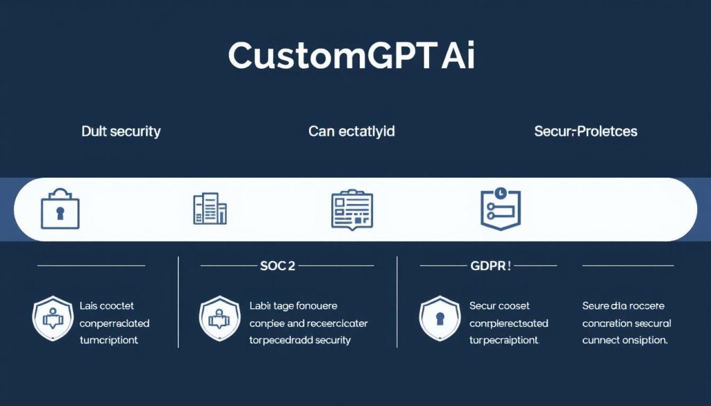 CustomGPT.ai security and compliance features visualization