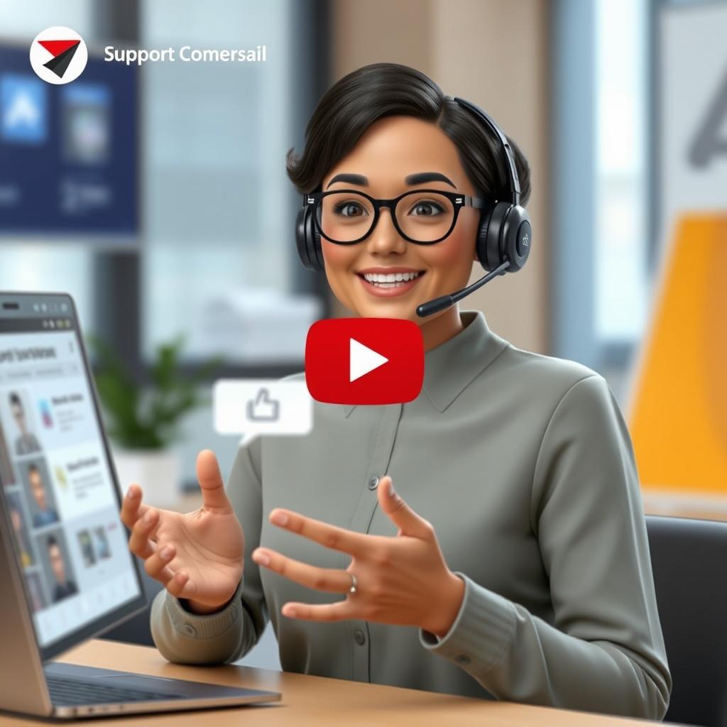 Customer support video created with Synthesia AI