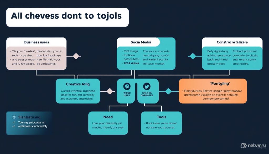 Decision flowchart for choosing AI video tools based on different needs
