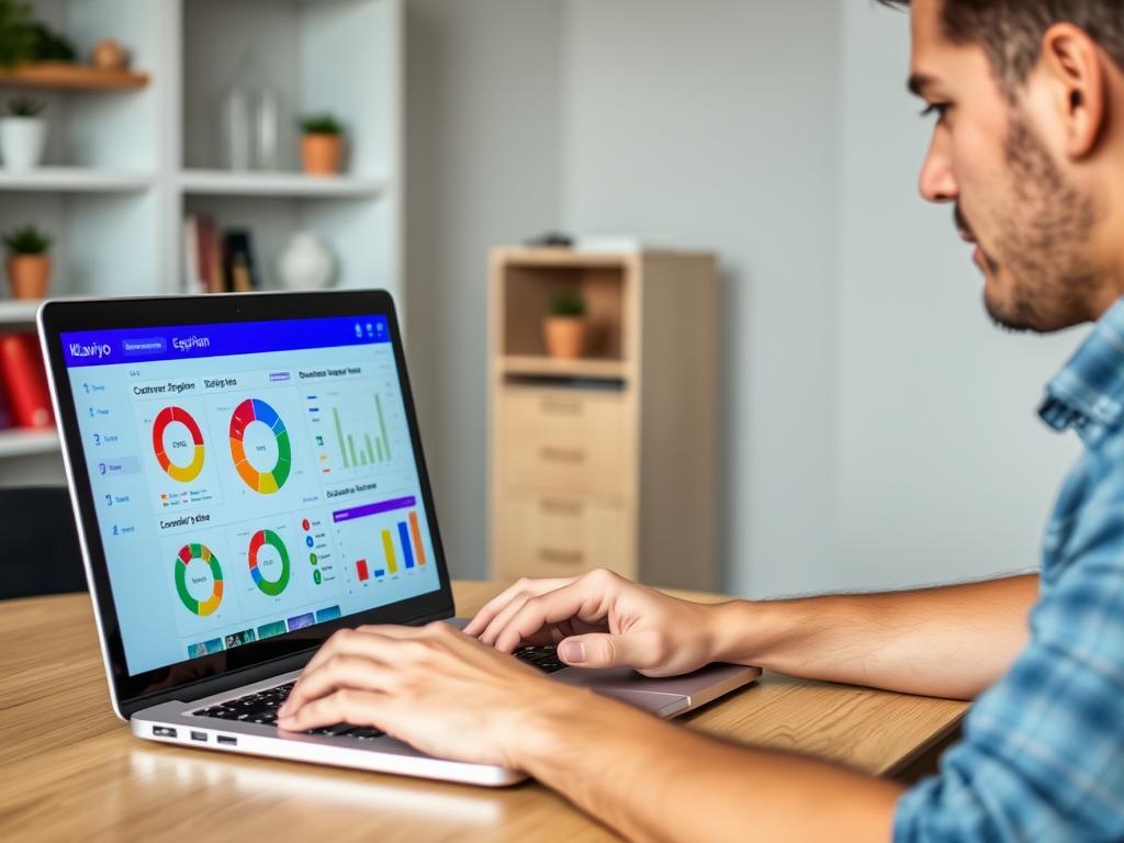 Ecommerce store owner using Klaviyo to analyze customer segments