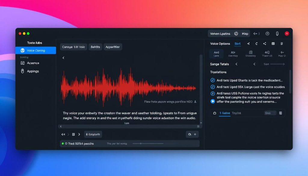 ElevenLabs AI voice and TTS tool interface showing voice cloning features ElevenLabs AI voice and TTS tool interface showing voice cloning features