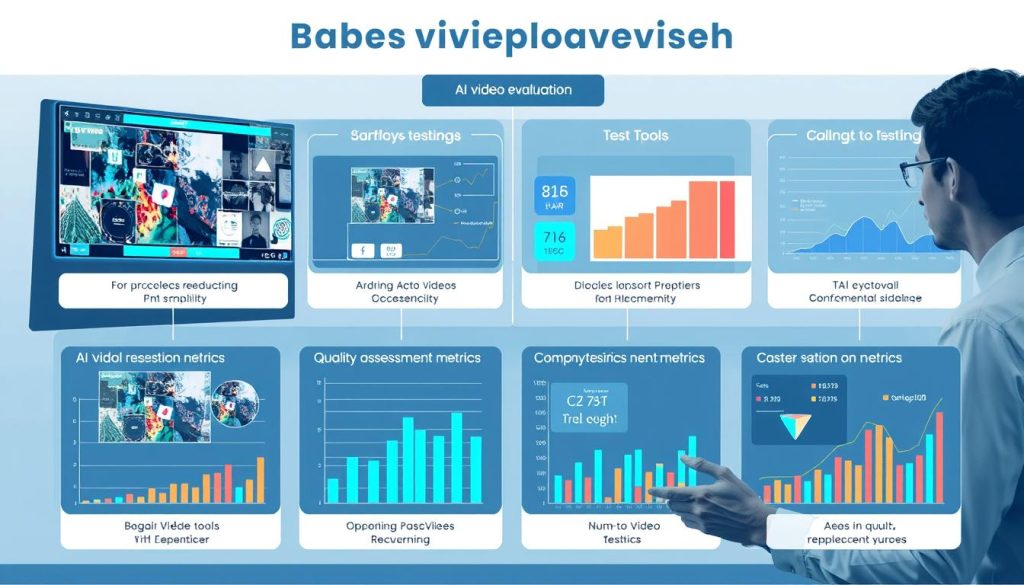 Evaluation process for AI video tools showing testing methodology