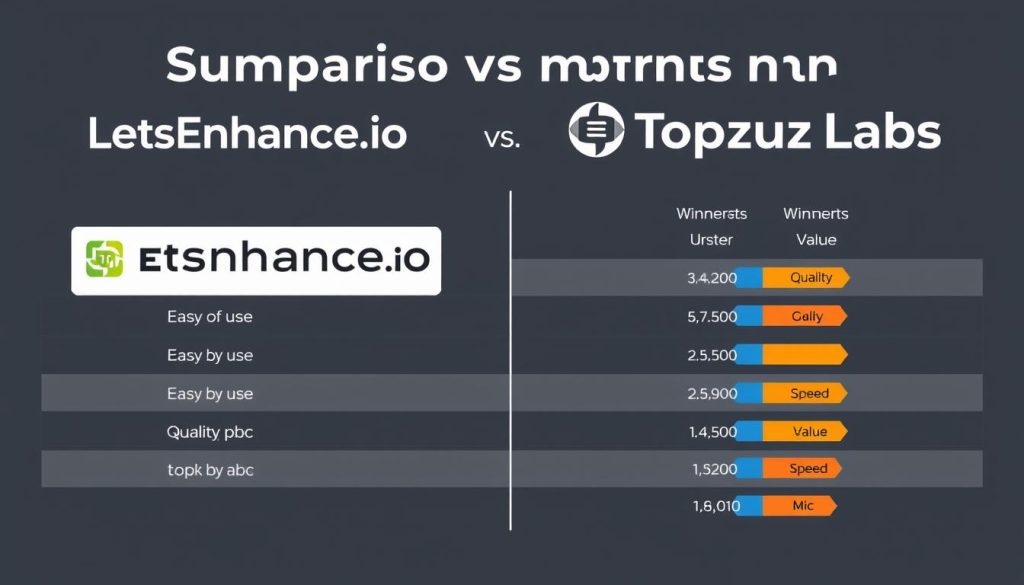 Final comparison summary between LetsEnhance.io and Topaz Labs