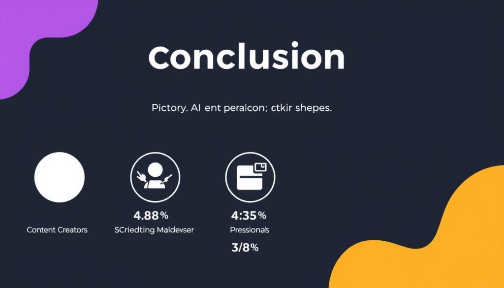 Final verdict summary of Pictory AI review with ratings for different user types
