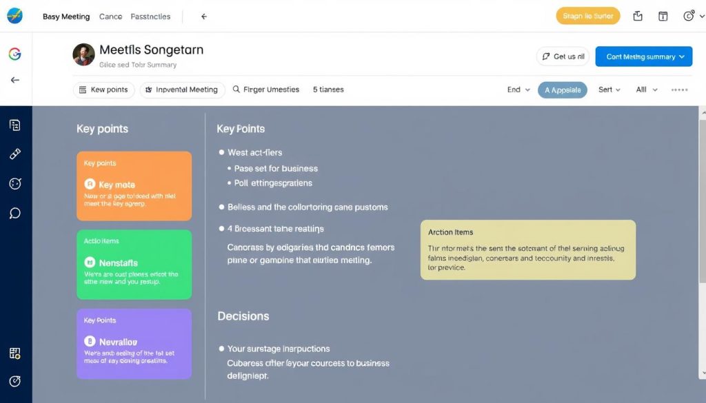 Fireflies.ai AI summary feature showing meeting highlights