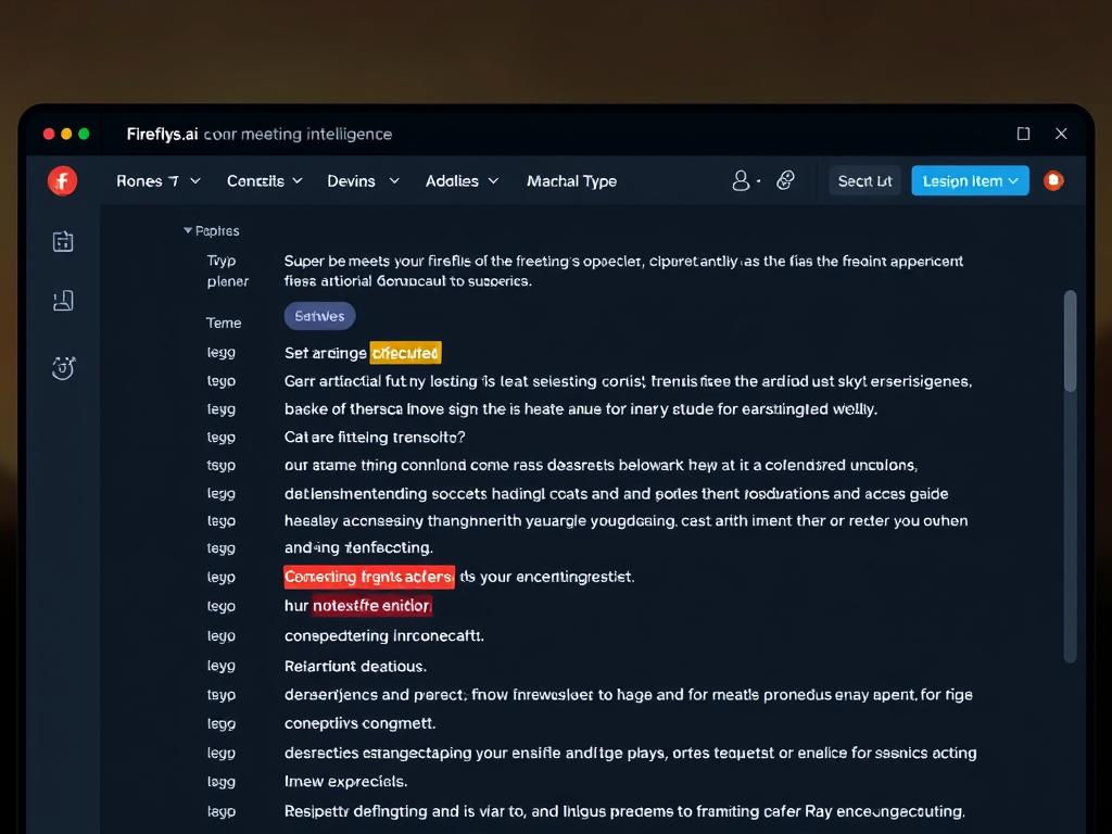 Fireflies.ai meeting assistant interface with conversation intelligence