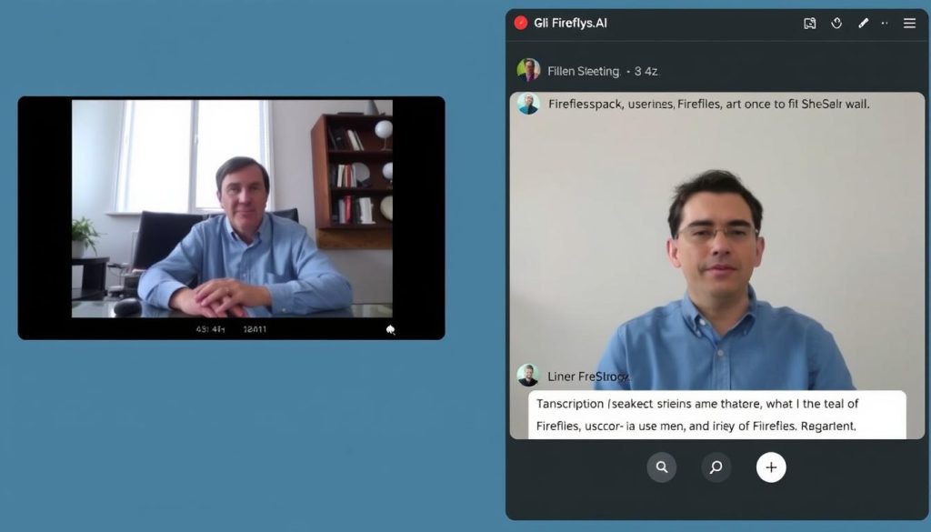 Fireflies.ai transcription feature showing accurate text conversion