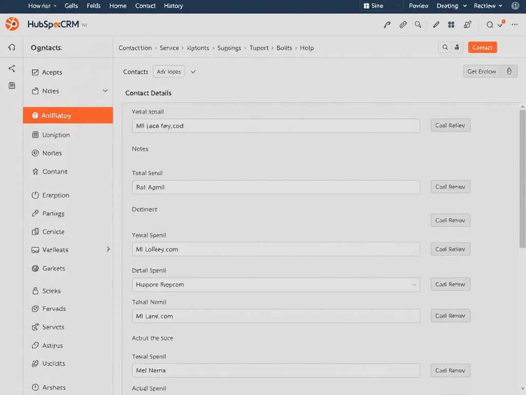 HubSpot CRM free version contact management interface for small businesses