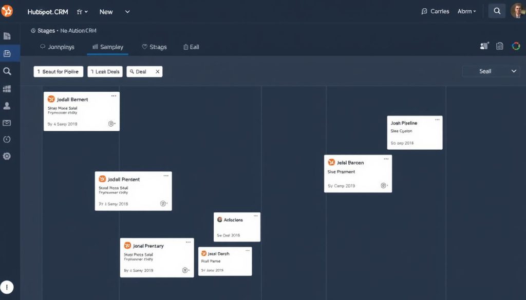 HubSpot CRM free version deal pipeline visualization for small businesses