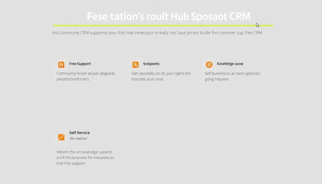 HubSpot CRM free version support options for small businesses