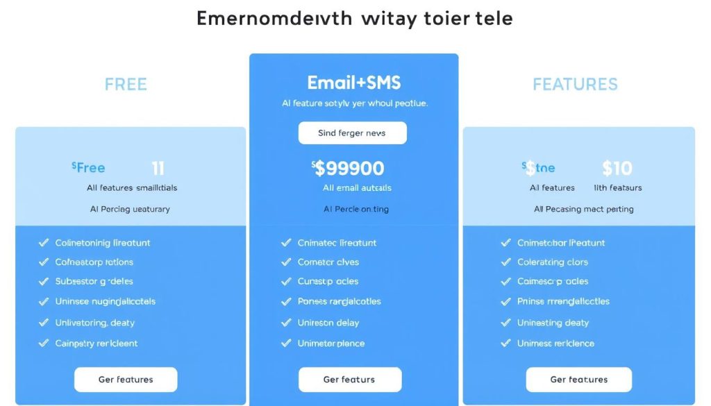 Klaviyo pricing tiers with AI features highlighted
