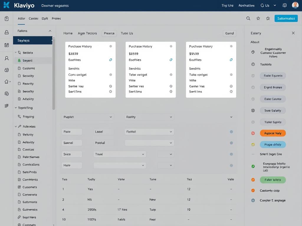 Klaviyo's AI segmentation tool creating customer segments based on behavior patterns