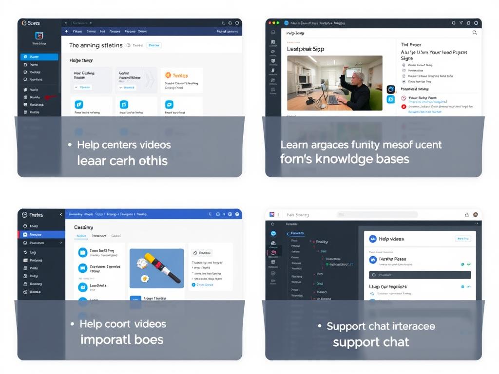 Learning resources and support options for the three AI logo and brand design tools