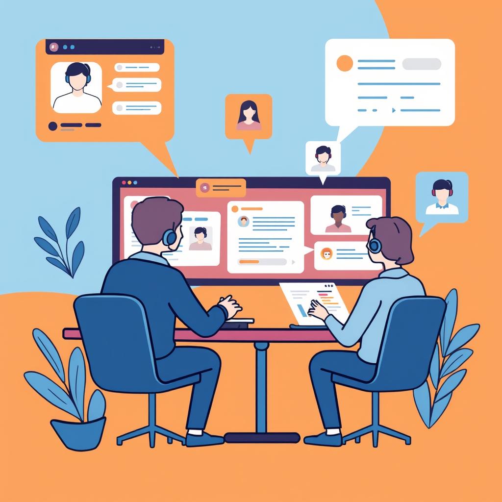 LiveChat platform strengths illustration showing team collaboration and enterprise features