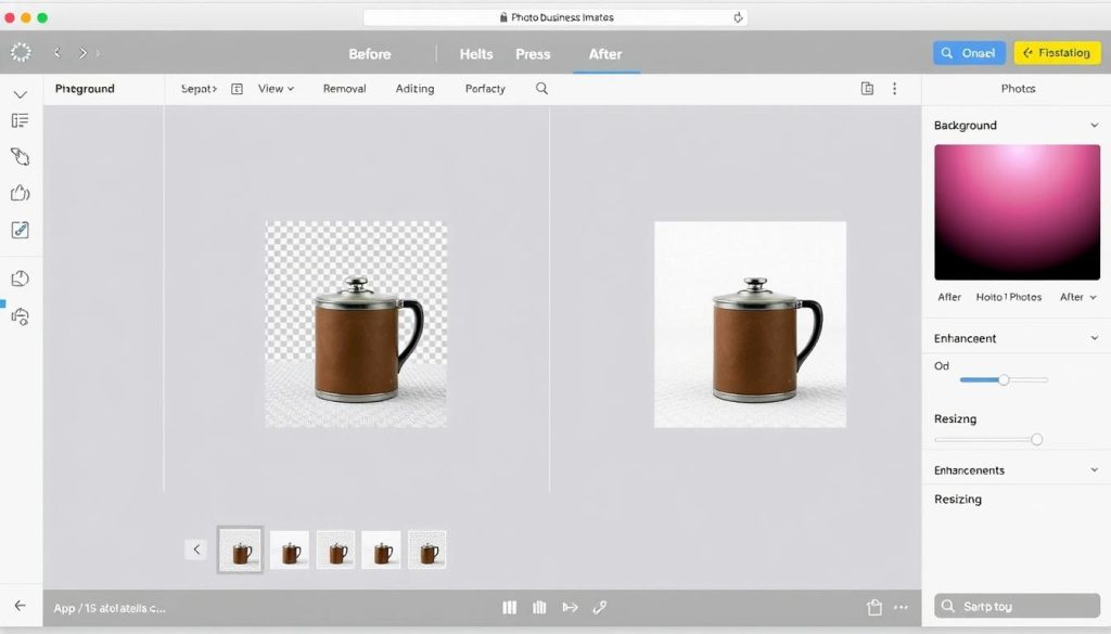 Photoroom AI image editing for small business product photos