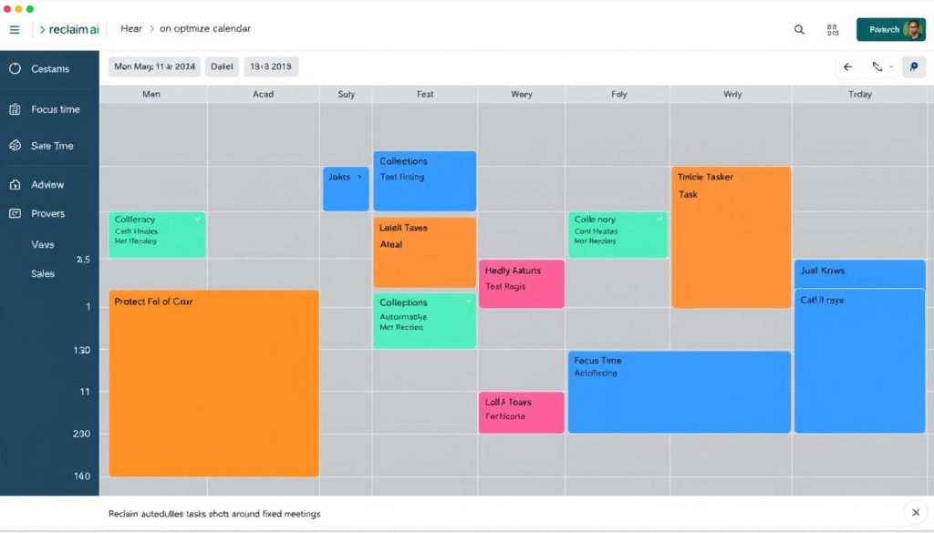 Reclaim.ai calendar optimization for small business owner