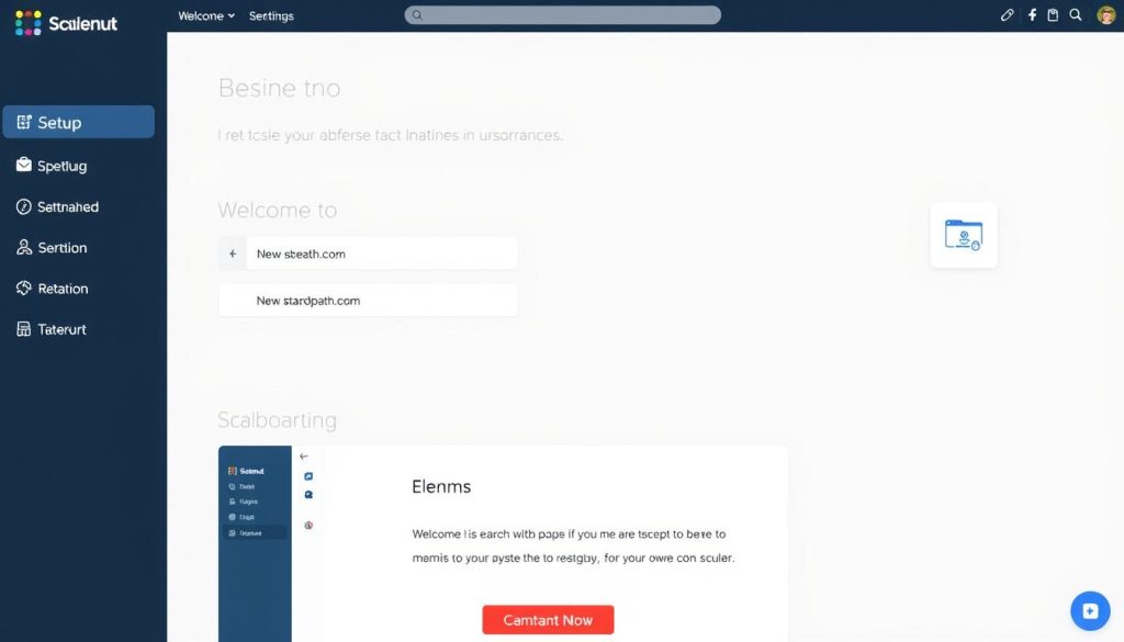 Scalenut onboarding process showing setup steps