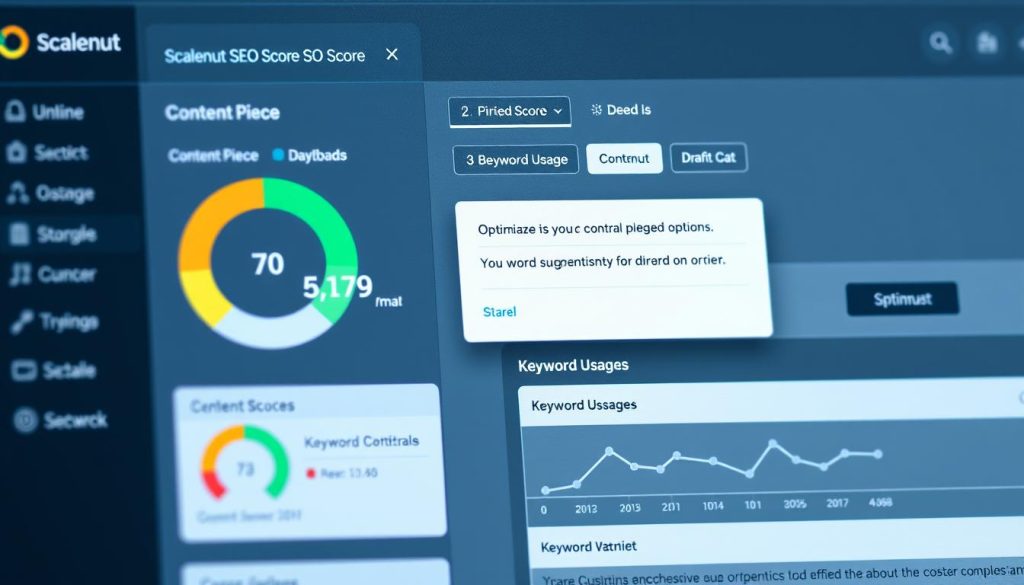 Scalenut's SEO Score feature showing content optimization