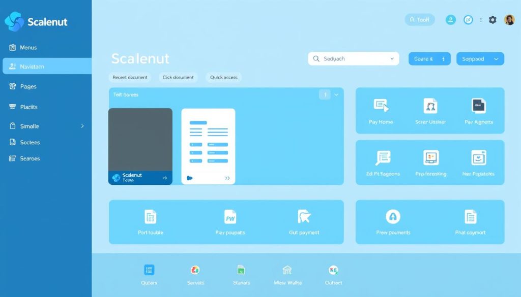 Scalenut's user interface showing the main dashboard