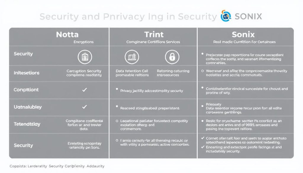 Security and privacy features comparison between the best AI transcription tools Security and privacy features comparison between the best AI transcription tools