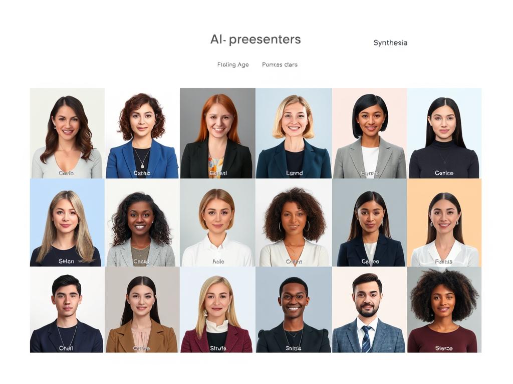 Selecting an avatar in Synthesia AI video creator