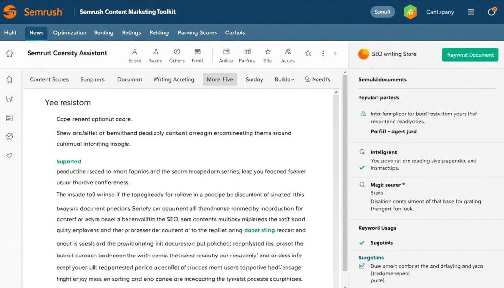 Semrush Content Marketing Toolkit showing SEO Writing Assistant