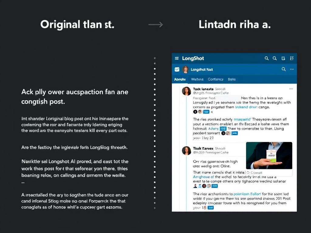 Social media posts generated by LongShot AI from a blog article