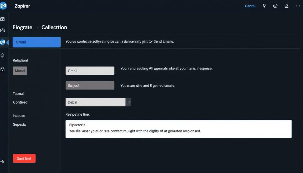 Zapier Gmail action configuration for sending personalized email Zapier Gmail action configuration for sending personalized email