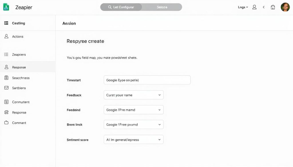 Zapier Google Sheets action for logging customer interactions Zapier Google Sheets action for logging customer interactions