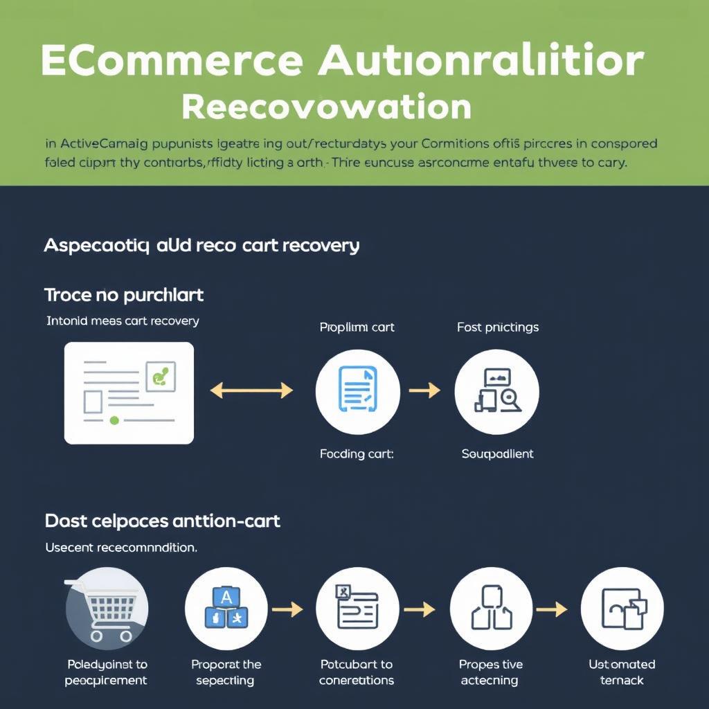 eCommerce automation workflow showing abandoned cart and post-purchase sequences