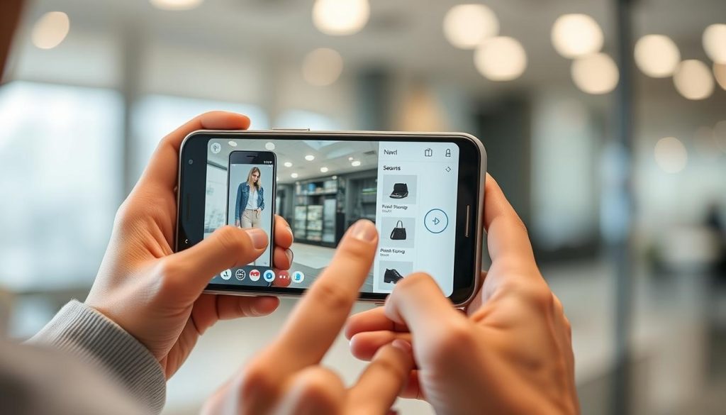 AI visual search tool allowing customers to find products by uploading images