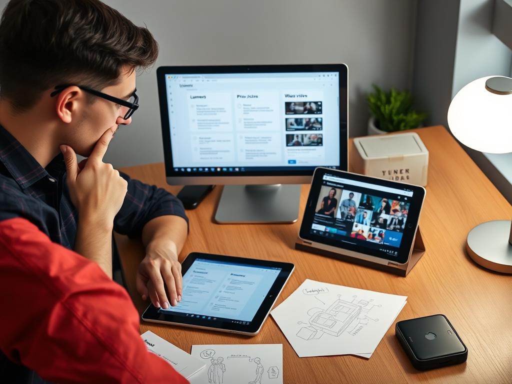 Content creator weighing options between Lumen5, Fliki and Wave.video for social media video creation