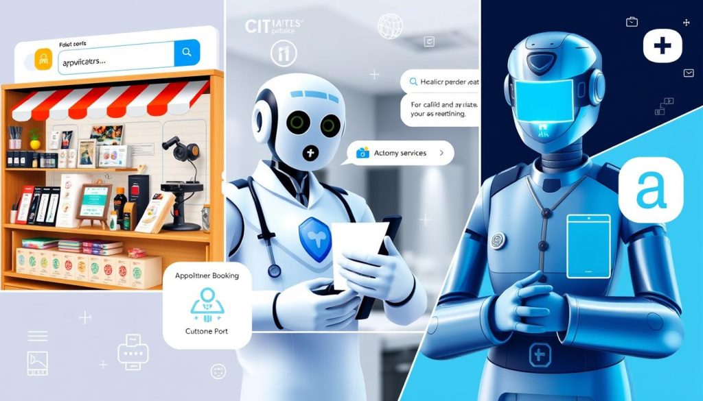 Different industries using AI chatbot platforms for specific use cases