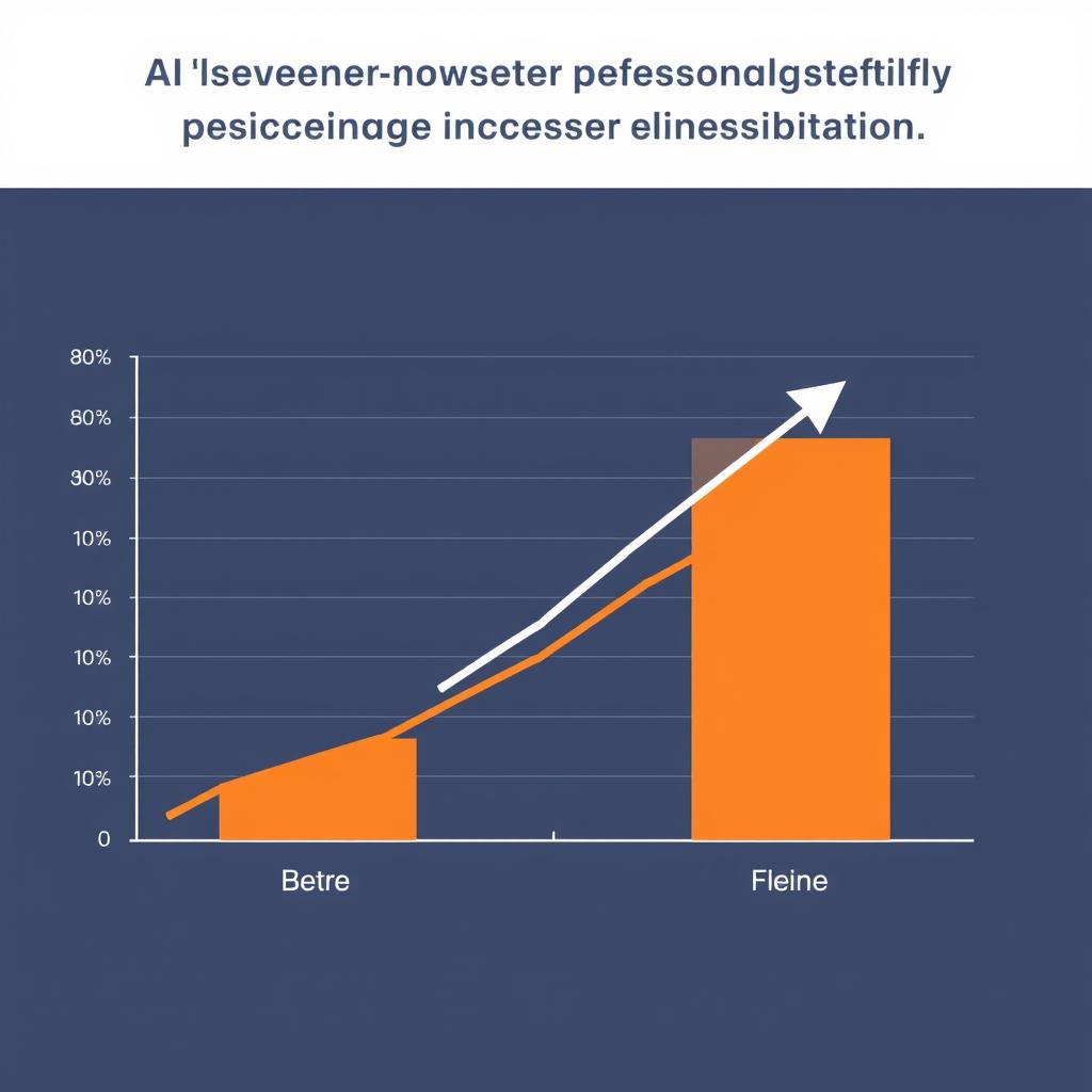 Graph showing increased conversion rates and revenue after implementing AI personalization in e-commerce