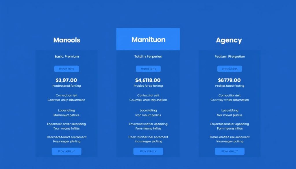 Mangools pricing plans comparison showing the different tiers and features