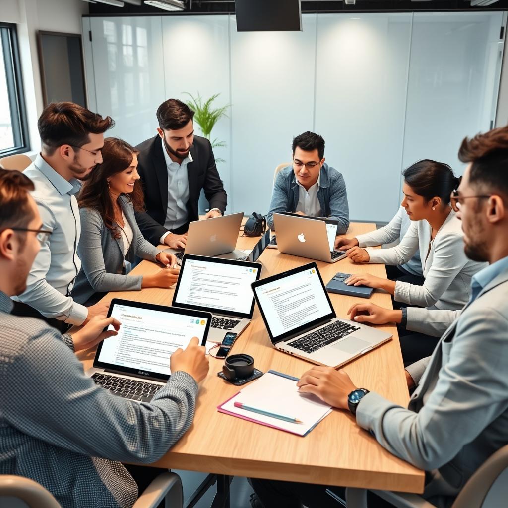 SaaS company content team collaborating with AI tools to create technical documentation