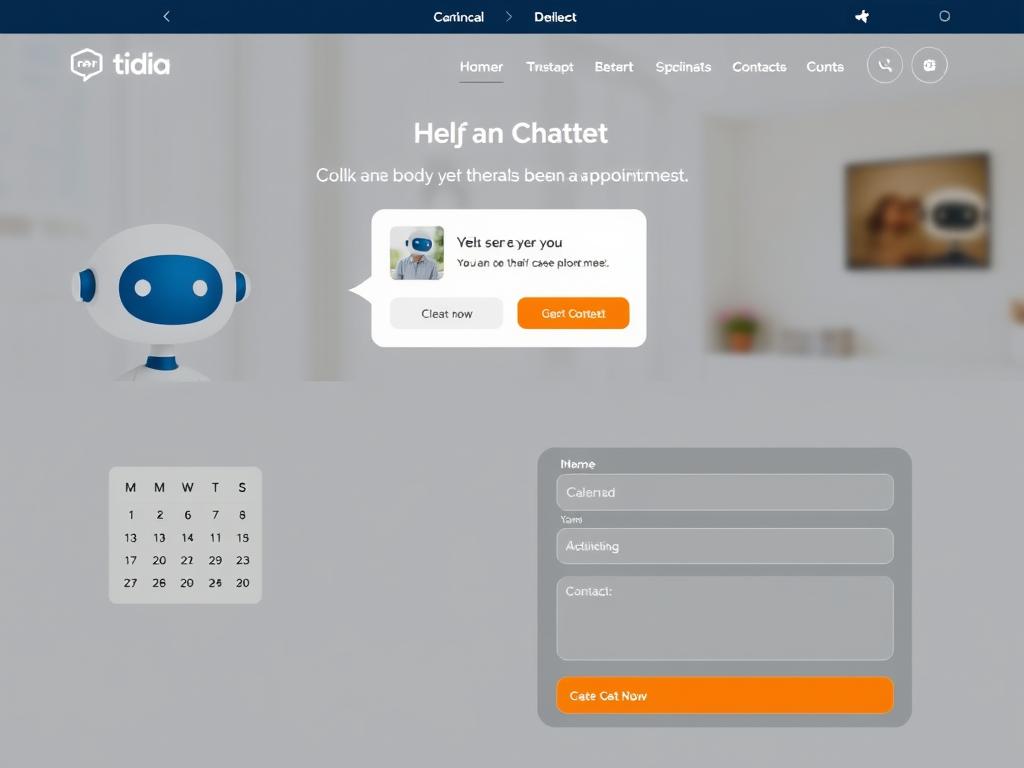 Service business using Tidio for appointment booking and lead capture