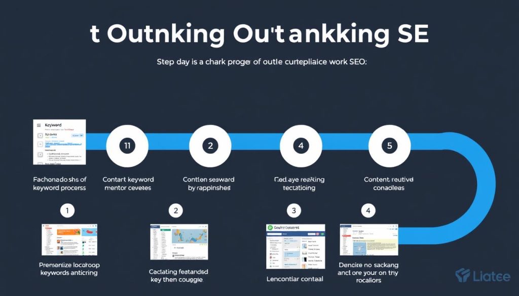 Step-by-step workflow using Outranking SEO platform