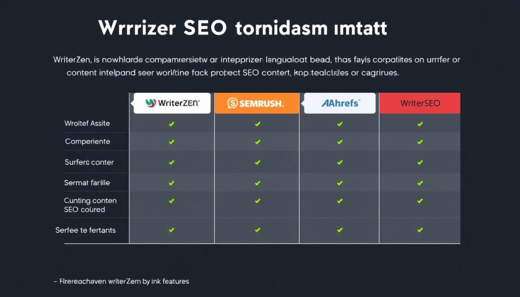 WriterZen's position in the SEO tools market compared to competitors WriterZen's position in the SEO tools market compared to competitors
