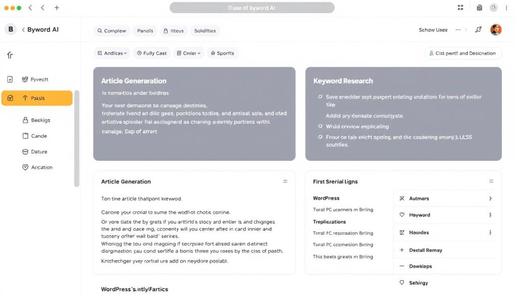 Byword Review showing multiple features in action