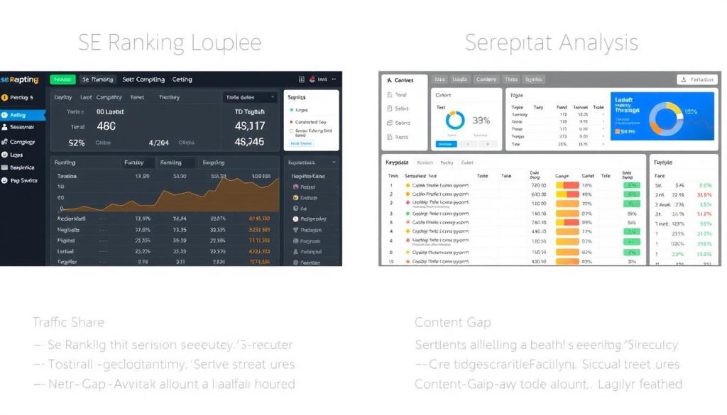 SE Ranking vs Serpstat competitor analysis dashboards comparison