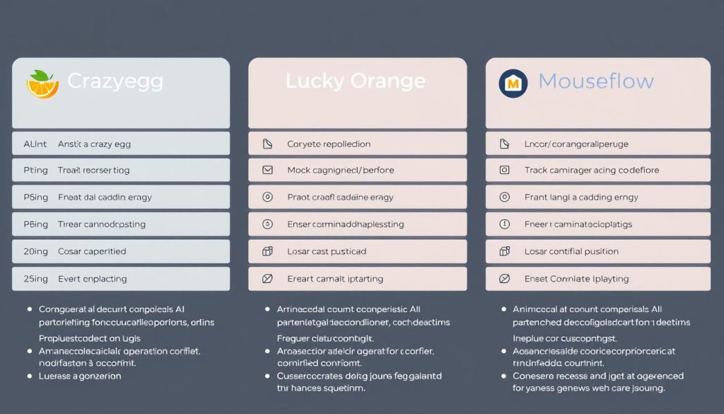 Side-by-side comparison of AI-powered analytics platforms showing key feature differences