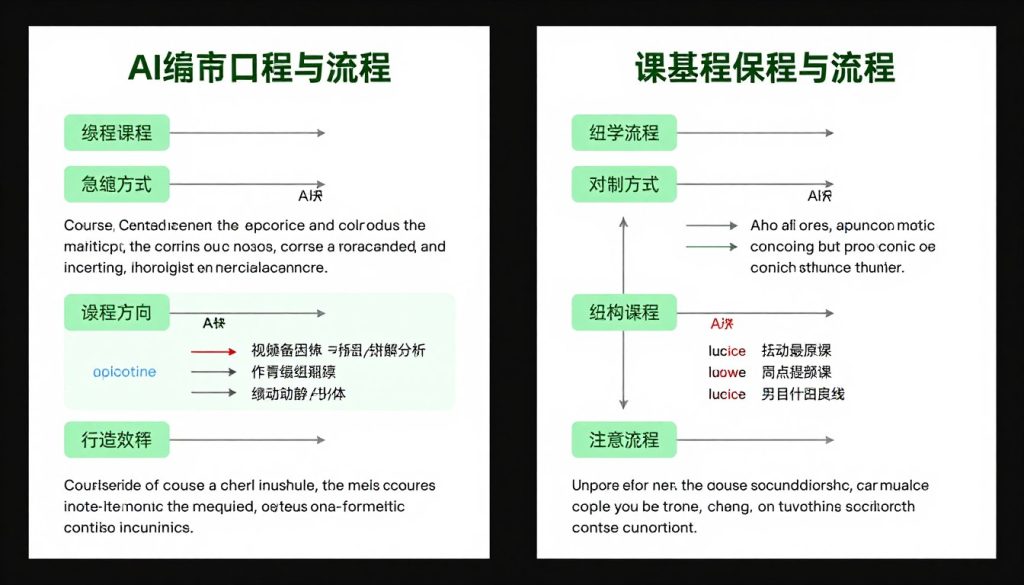 Before and after comparison of an AI-generated outline and the edited version