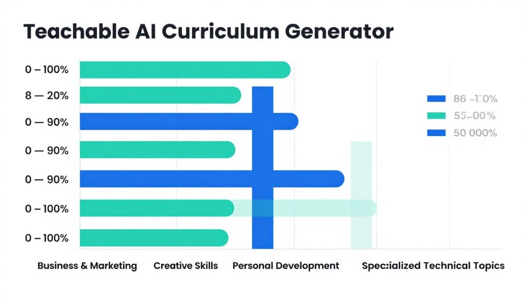 Chart showing effectiveness of Teachable AI across different subject areas