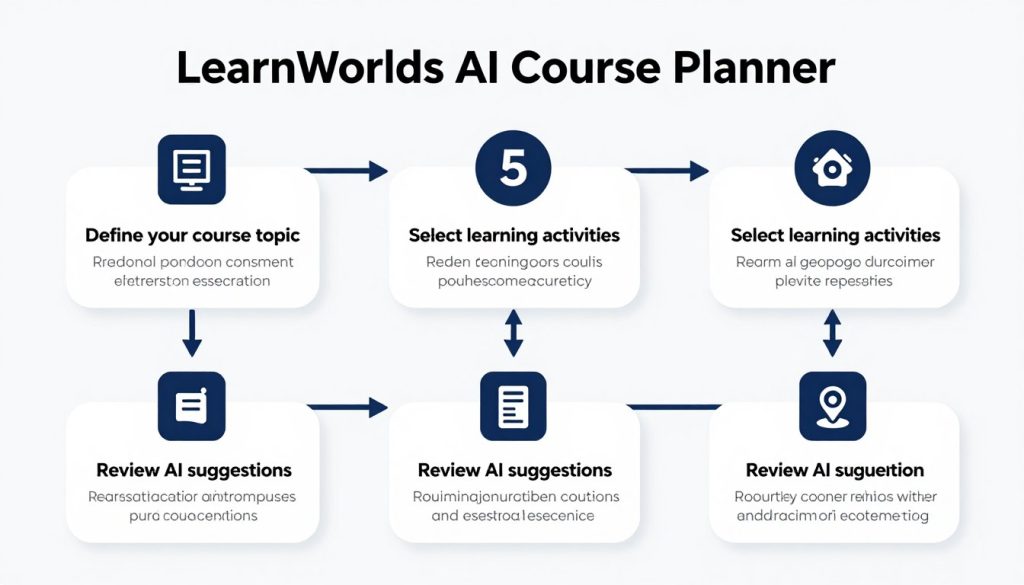Step-by-step guide to using LearnWorlds AI Course Planner