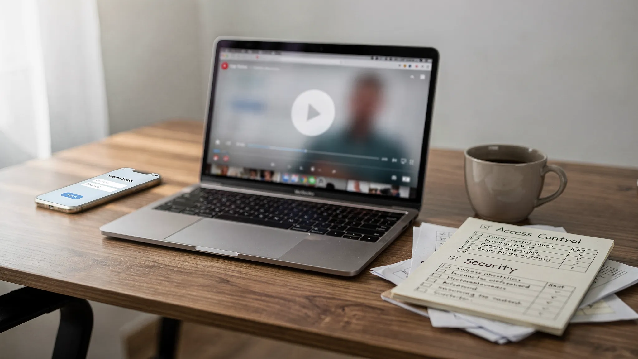 AI Tools for YouTube Course Access Control - Main Image